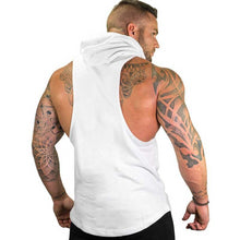 Load image into Gallery viewer, Men&#39;s Printed Sleeveless Hooded Sports Vest
