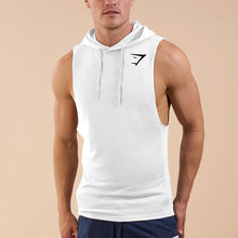 Load image into Gallery viewer, Men&#39;s Cotton Sleeveless Hooded Sports Vest
