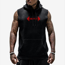 Load image into Gallery viewer, Fitness Pure Cotton Running Hood Men&#39;s Tops
