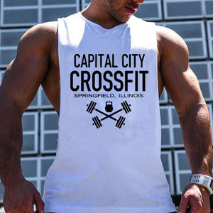 Men's Letter Printed Sports Vest