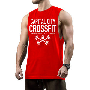 Men's Letter Printed Sports Vest