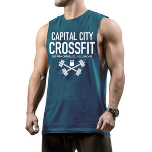 Men's Letter Printed Sports Vest