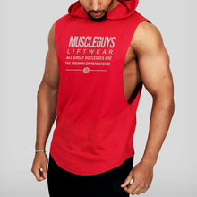 Load image into Gallery viewer, Men&#39;s Letter Printed Loose Sport Hooded Vest
