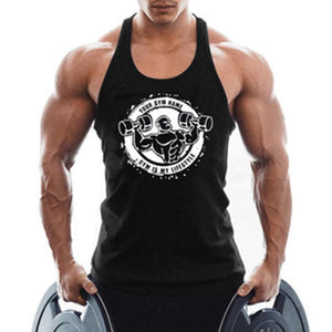 Casual Cotton Letter Muscle Sleeveless Men's Tops