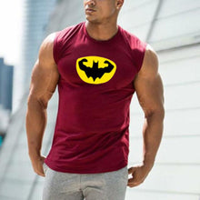 Load image into Gallery viewer, Muscle Batman Fitness Tight Men&#39;s Tops
