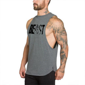 Cotton Vest Round Neck Men's Tops