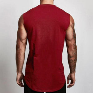 Sleeveless Skinny Cotton Running Men's Tops