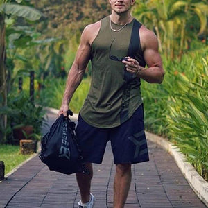 Trendy Quick-Drying Sleeveless Sports Men's T-Shirt