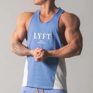 Men's Fashion Letter Printed Stitching Sports Vest