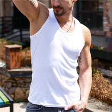 Load image into Gallery viewer, Men&#39;s Cotton Slim Crew Neck Vest
