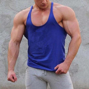 Men's Solid Color Sports Muscle Vest