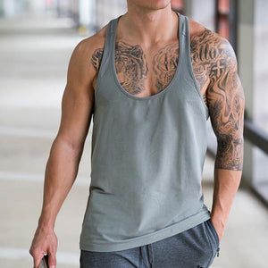 Casual Vest Cotton Sweat-Absorbent Men's Tops