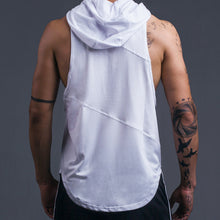 Load image into Gallery viewer, Men&#39;s Patch Sleeveless Hooded Sports Vest T-Shirt
