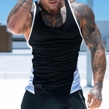 Load image into Gallery viewer, Men&#39;s Contrasting Sleeveless Sports Vest
