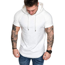 Load image into Gallery viewer, Men&#39;s Casual Fashion Solid Color Hooded T-Shirt
