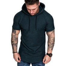 Load image into Gallery viewer, Men&#39;s Casual Fashion Solid Color Hooded T-Shirt
