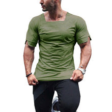 Load image into Gallery viewer, Men&#39;s Solid Color Slim Short Sleeve T-Shirt
