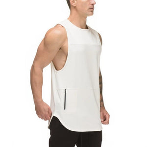 Men's Casual Zipper Sleeveless Sports Vest