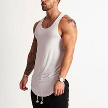 Load image into Gallery viewer, Men&#39;s Solid Color Cotton Sleeveless Sports Vest
