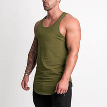 Load image into Gallery viewer, Men&#39;s Solid Color Cotton Sleeveless Sports Vest
