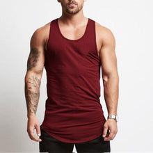 Load image into Gallery viewer, Men&#39;s Solid Color Cotton Sleeveless Sports Vest
