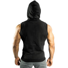 Load image into Gallery viewer, Men&#39;s Fashion Solid Color Sleeveless Hooded Sports Vest
