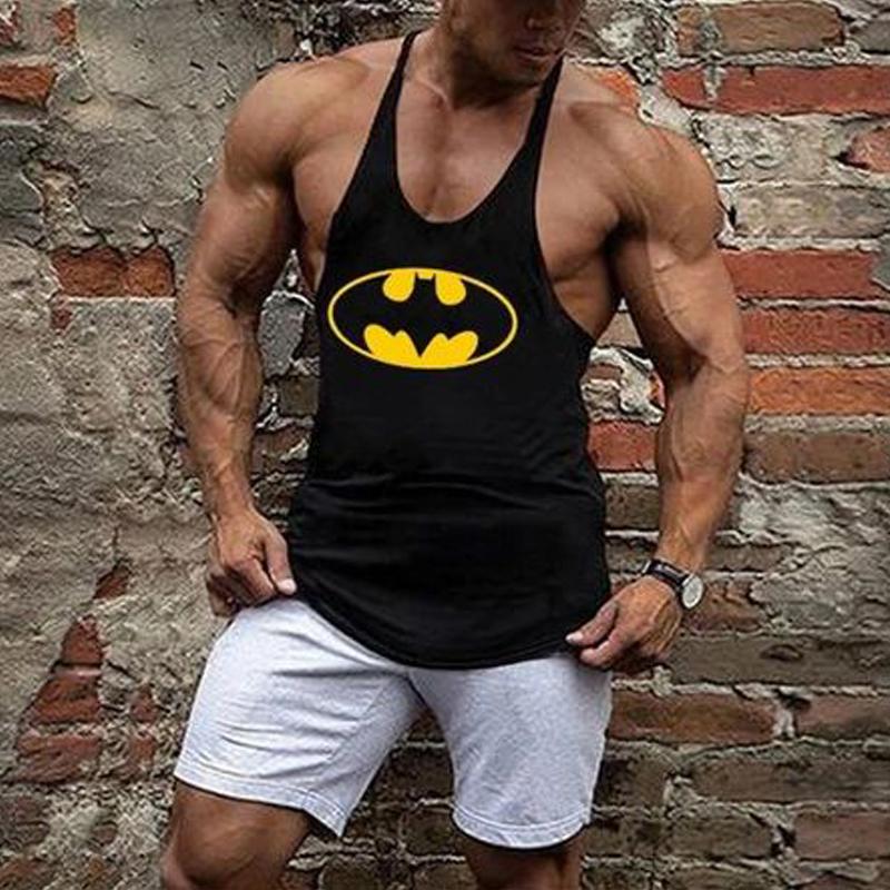 Demon Print Street Fitness Casual Fashion Vest Men