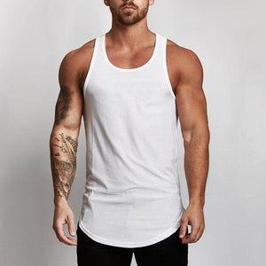 Men's Mesh Round Hem Sports Vest