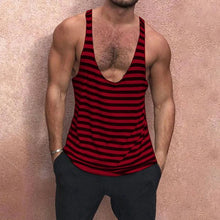 Load image into Gallery viewer, Men&#39;s Striped Sports Vest
