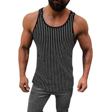 Load image into Gallery viewer, Men&#39;s Striped Bottom Sports Vest
