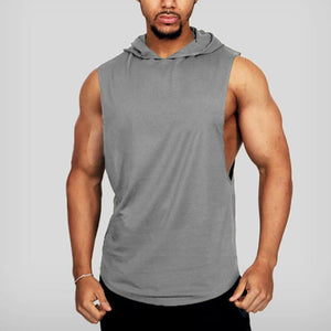 Men's Cotton Loose Sports Hooded Vest