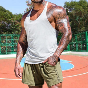 Men's Loose Cotton Sports Vest