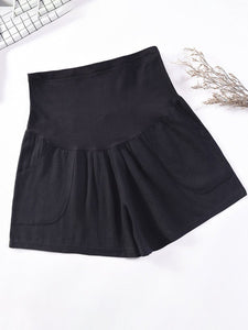 Maternity Cotton And Linen Casual Stomach Lift Shorts