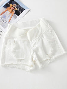 Maternity Fashion Loose Low Waist Belly Denim Shorts