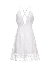 Load image into Gallery viewer, Maternity Sexy V-Neck Lace Halter Dress
