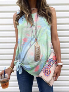 Loose Gradient Tie-Dye Kinks Maternity Tops