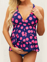 Load image into Gallery viewer, Maternity Sexy V-Neck Polka Dot Swimsuit
