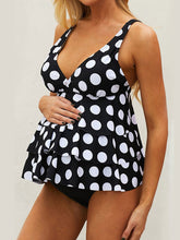 Load image into Gallery viewer, Maternity Sexy V-Neck Polka Dot Swimsuit
