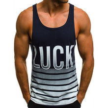 Load image into Gallery viewer, Digital Letter Printed Round Neck Sleeveless Vest
