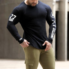 Load image into Gallery viewer, Cotton Running Round Neck Slim Men&#39;s Tops
