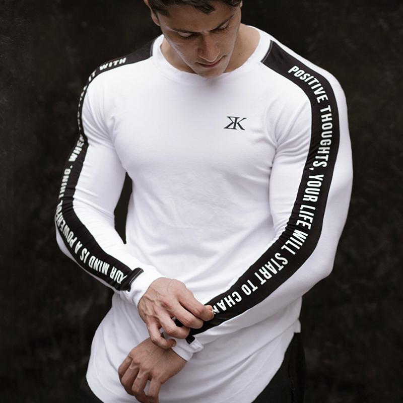 Running Round Neck Slim Men's Tops