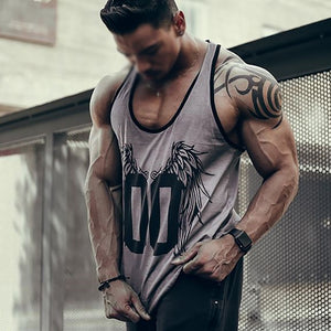 Men's Casual Sports Crew Neck Printed Vest