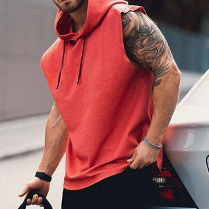 Hooded Fashion Street Fitness Vest