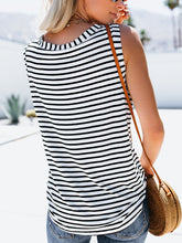 Load image into Gallery viewer, Wild Stripe Multicolor Hedging Maternity Tops
