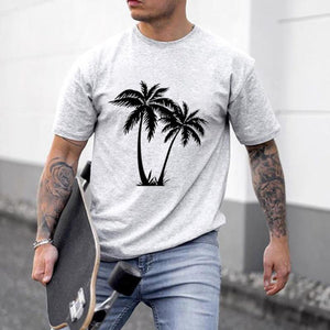 Tree Print Street Shoot Parkour Men's Tops