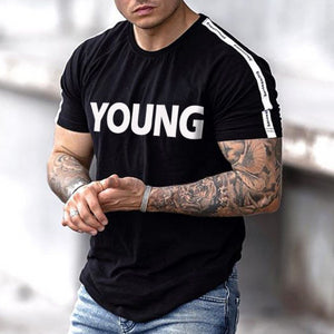 Fashion Letter Print Men's T-Shirt