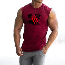 Load image into Gallery viewer, Printed Fitness Vest Men&#39;s Cotton Sleeveless T-Shirt
