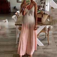 Load image into Gallery viewer, Maternity Sexy Splicing Color Sling Dress
