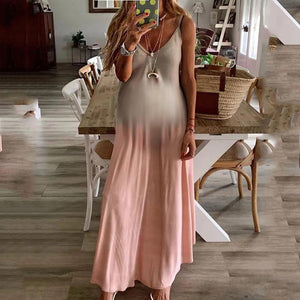 Maternity Sexy Splicing Color Sling Dress