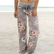 Load image into Gallery viewer, Printed High-waist Loose-fitting Casual Wide-leg Maternity Pants
